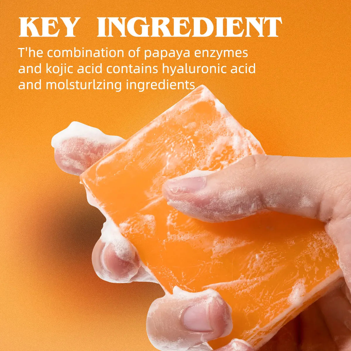 kOJIC ACID Papaya Whitening Soap Moisturizing Acne Cleanser for Skin Care Handmade Soap Kojic Acid Body Skin Deep Cleaning мыло