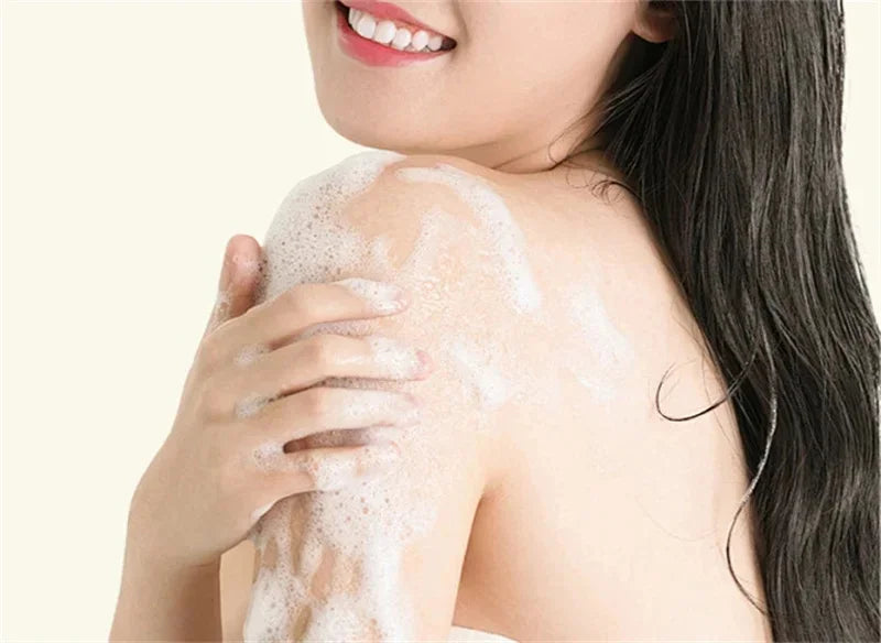 Goat Milk Silk Protein Handmade Soap With Foam Net Brightening Oil Control Remove Acne Blackheads Nourishing Skin Beauty Health