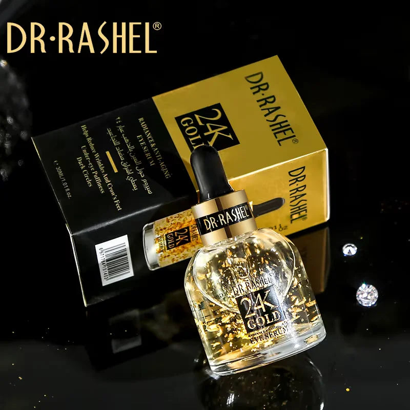 DR.RASHEL 24K Gold Radiance Anti-Aging Eye Serum Circles Wrinkles Puffiness Dry Skin
