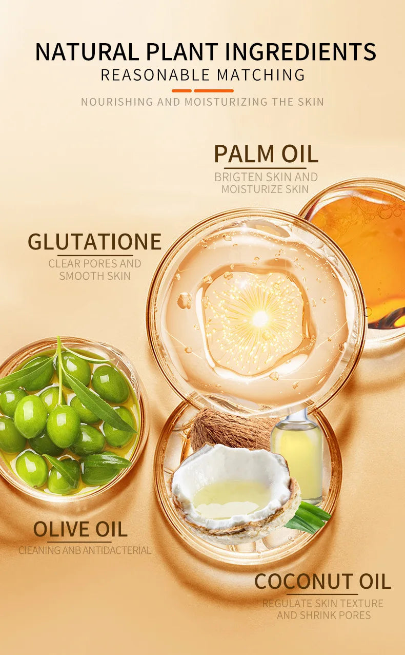 Kojic Acid 100g Whitening Soap, Glutathione Skin Lightening, Anti-aging & Moisturizing Handmade Soap for Face & Body