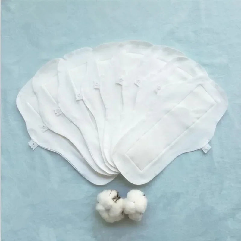 5Pcs Reusable Menstrual Pad 270mm Light Thin Cotton Pads Washable Panty Menstrual Sanitary Towel Liner Feminine Hygiene Supplies