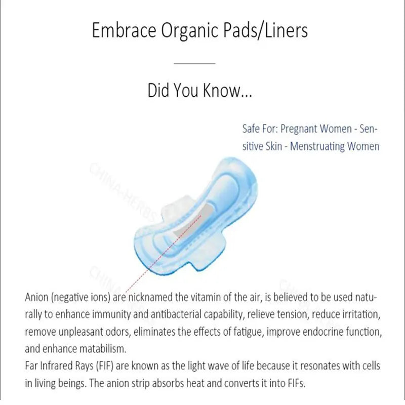 600pcs/20packs Anion Menstrual Pad Sanitary Towels Panty Liners For Women Health Care Feminine Hygiene Product Towels Cotton Pad