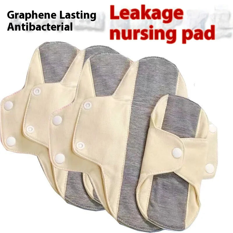 Wormwood Washable Pads, Reusable Sanitary Napkins Breathable Anti-leakage Pads Anti-allergic Physiological Women Menstrual Liner