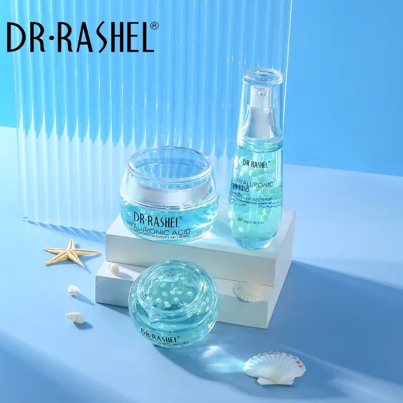 DR RASHEL Moisturizing Face Cream Eye Cream Essence Facial Skin Care Set 3 Pieces