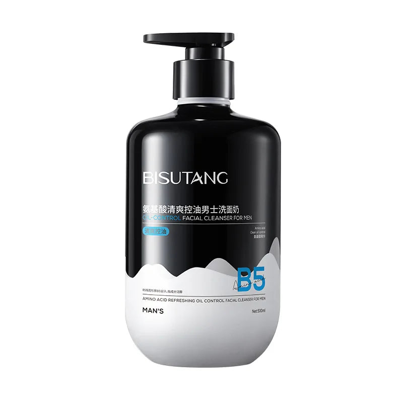300ml Amino Acid Men's Face Wash – Oil Control & Deep Cleansing, Gentle Foaming Cleanser for , Refreshing & Non-Tightening