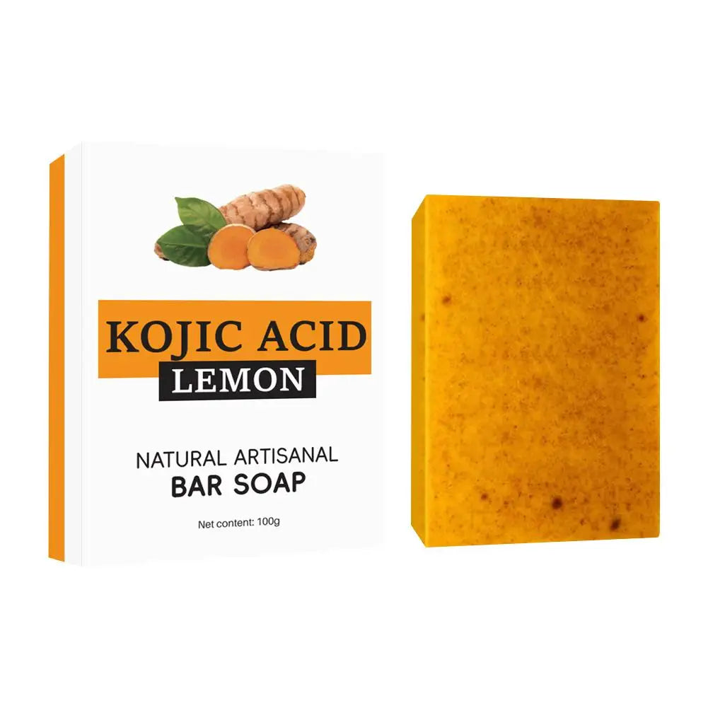 Turmeric Lemon Kojic Soap Hand Made Soap Lemon Kojic Acid Soap Shower And Facial Soap Body Skin Care Glowing Skin Best Soap Ever