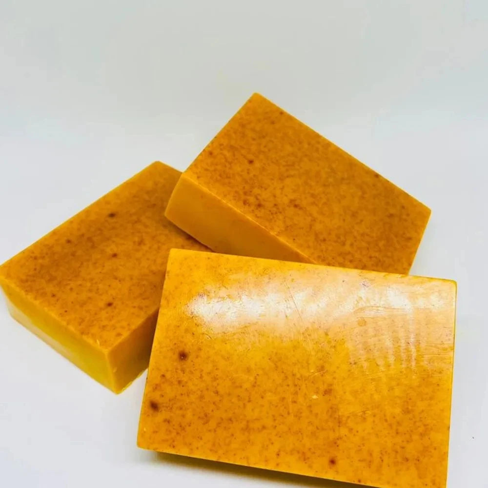 100g 1-10 PCS Turmeric Hand Made Soap, Lemon Kojic Acid Soap, Shower and Facial Soap