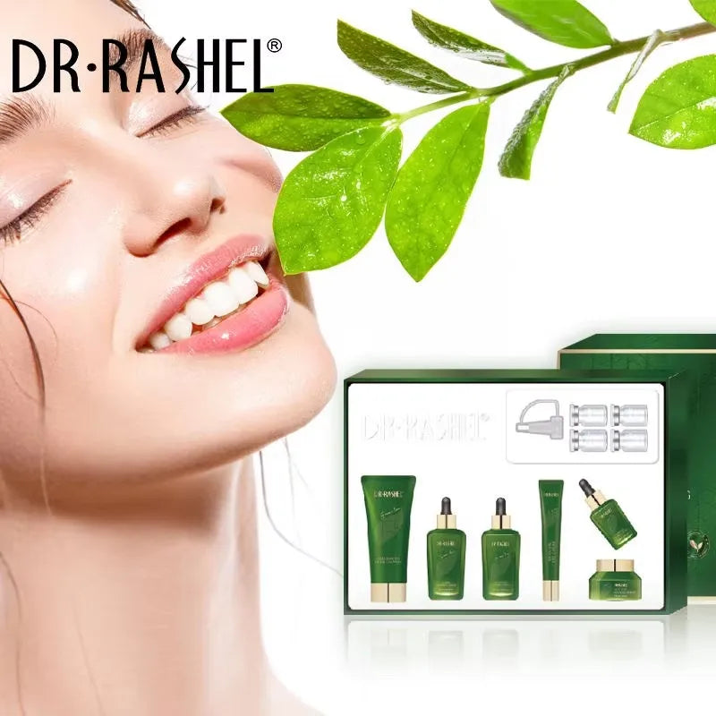 DR RASHEL Green Tea Purify Balancing Skin Care Set 10pcs Facial Care Kit
