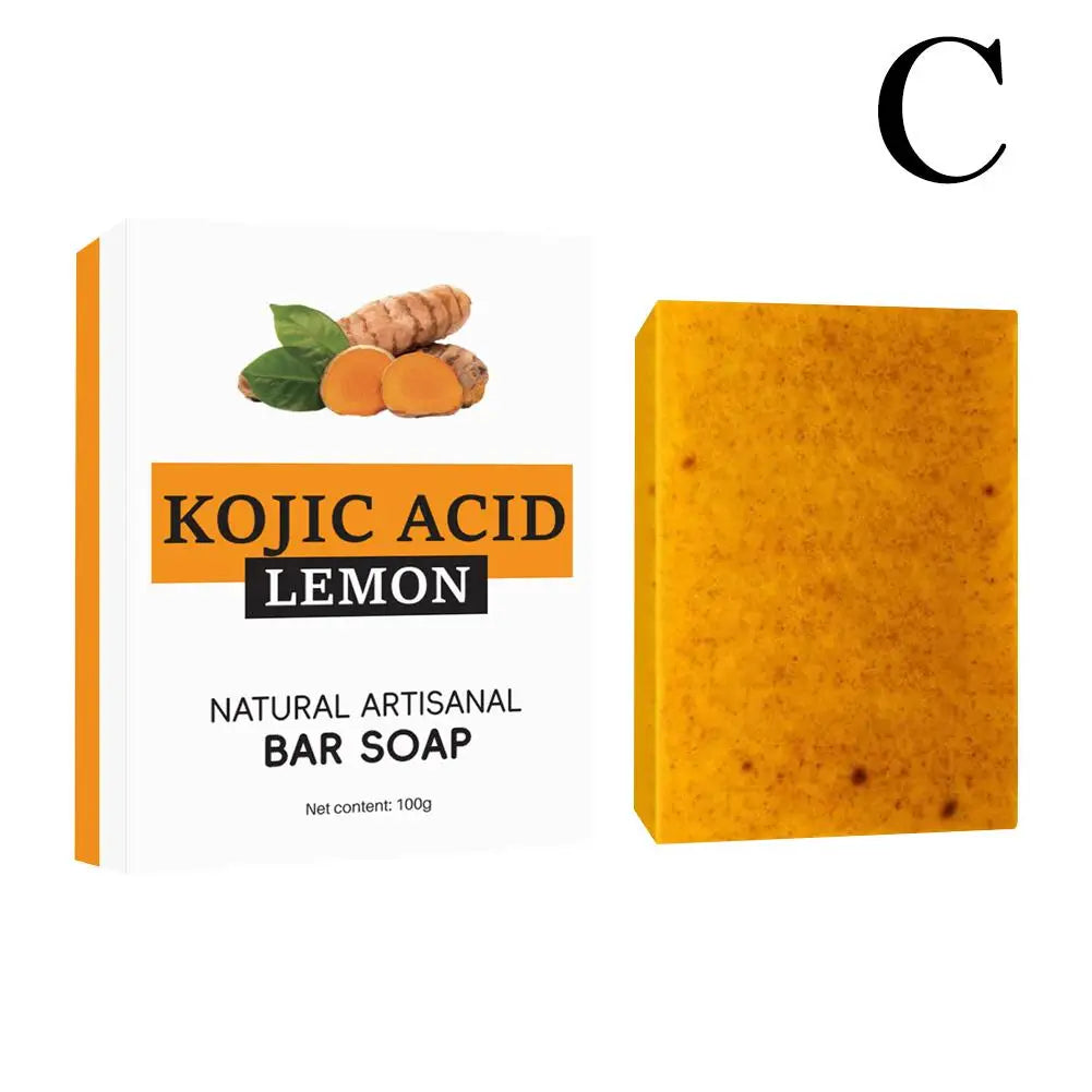 Turmeric Lemon Kojic Soap Hand Made Soap Lemon Kojic Acid Soap Shower And Facial Soap Body Skin Care Glowing Skin Best Soap Ever